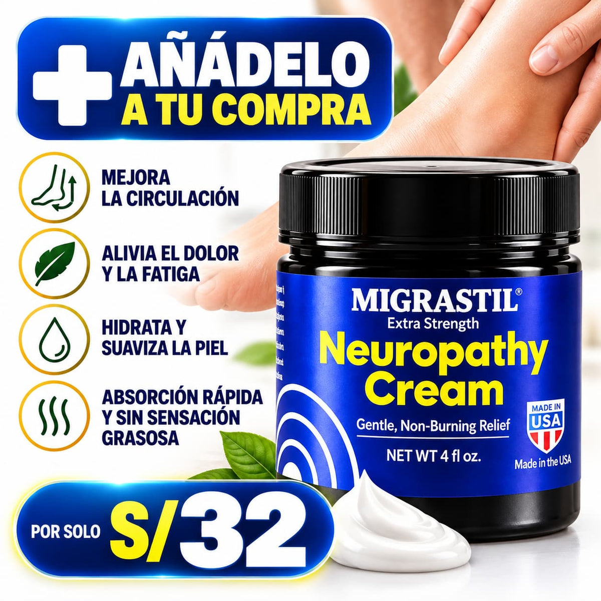 CREMA MIGASTRIL ELIMINA LAS VENAS SOBRESALIDAS Y MEJORA LA CIRCULACIÓN EN DÍAS!! ADIÓS ENTUMECIMIENTO, INSEGURIDADES